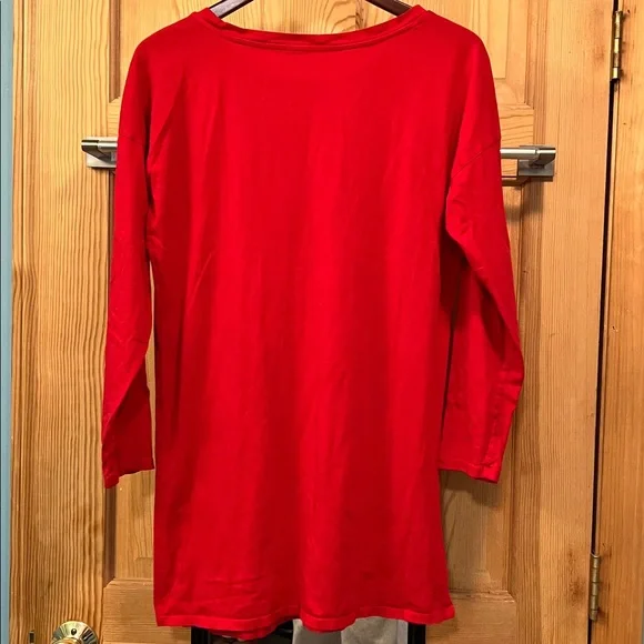 Victoria's Secret Scarlet Long Sleeve Night Shirt Sz M - Picture 4 of 4
